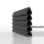 Ламели для забора жалюзи Luxe V RAL 7024 – порошковое покрытие, толщина 0,45 мм в Сухуме  | фото 2