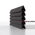 Ламели для забора жалюзи Luxe Л RAL 8019 – покрытие полиэстер, толщина 0,45 мм в Сухуме  | фото 1