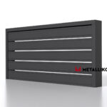 Планкен для забора 120 mm RAL 7024 – покрытие порошковое, толщина 0,45 мм в Сухуме  | фото 2