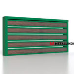 Планкен для забора Printec под дерево 120 mm RAL 6002 – покрытие матовое, толщина 0,45 мм в Сухуме  | фото 3