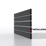 Планкен для забора ранчо 120 mm RAL 7024 – покрытие матовое, толщина 0,45 мм в Сухуме  | фото 3